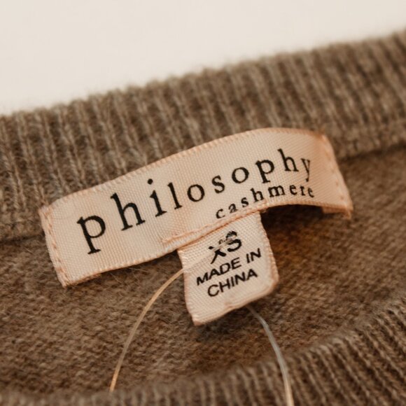 NWT! Philosophy 100% Cashmere Star Sweater | Weekend Casual Luxe - Picture 6 of 9